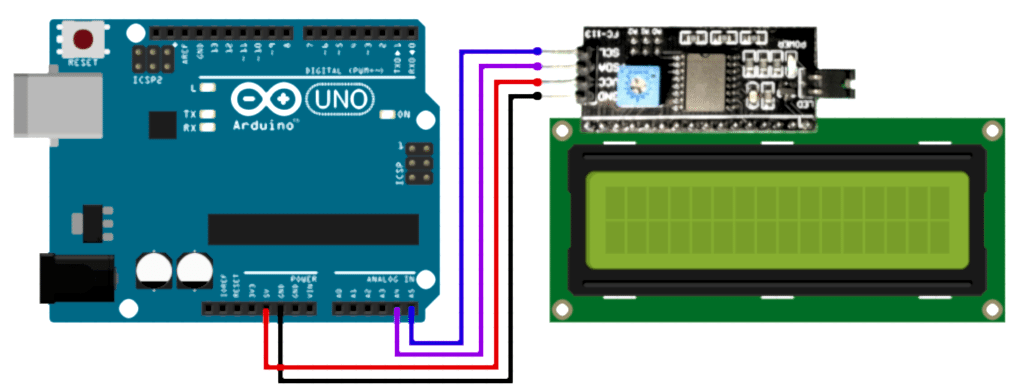 LCD i2c дисплей и переходник подключение к ардуино 