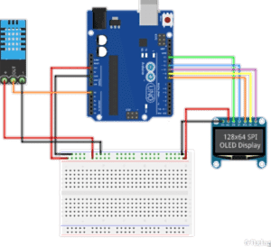 Пример OLED SPI arduino