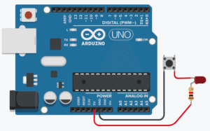 Подключение тактовой кнопки к ардуино