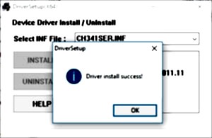CH340 Установка драйвера