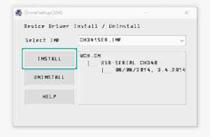 CH340 Установка драйвера