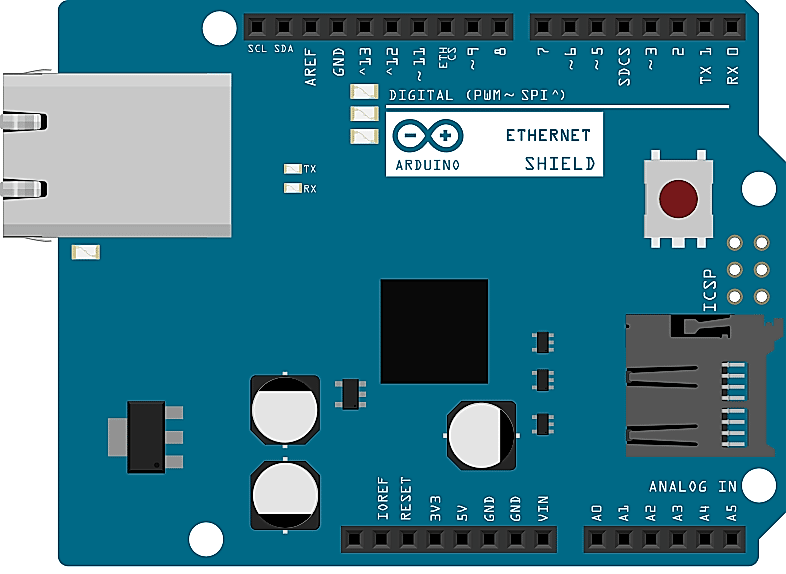 78925e01b4c698190108f4456523bc486e455c8d Плата расширения Arduino Ethrnet Shield