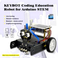 Программируемый робот дешевле 3000 рублей с инструкцией и видео! Keyestudio KEYBOT Programmable Education Robot Car Kit
